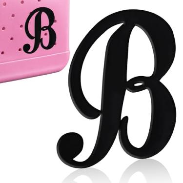 Imagem de CTOHN Berloques de letras para bolsa Bogg, acessórios decorativos de inserção de letras do alfabeto para bolsa de praia, Plástico, Sem Pedra Preciosa