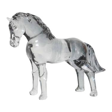 Imagem de Ioensy Estátua de Cavalo de Vidro, Ornamento Feng Shui, Peça Colecionável para Exibição em Prateleira, Loja, Festival, Quarto, Dormitório, Lareira, Style H