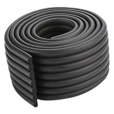 Imagem de Bothyi Protetor de Borda, Acabamento de Borda para Substituição de Degraus, Tapete de Escalada, Acabamento Premium para Nariz de Escada, Branco, 2M de, Preto