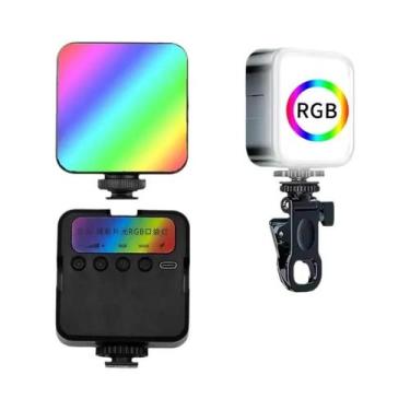 Imagem de Mini Luz LED RGB Portátil Para Fotografia, Luz De Clip Para Câmera De 