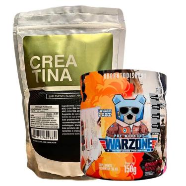 Imagem de Combo Suplemento Warzone Underlabz + Creatina 100% Pura 500g-Unissex