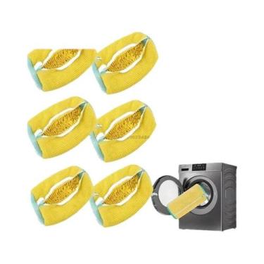 Imagem de Saco De Lavagem Para Tênis Para Máquina De Lavar, Saco Para Chinelos E