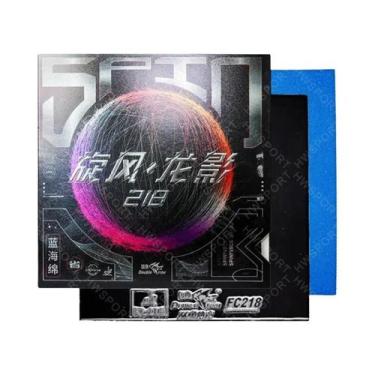 Imagem de Borracha De Tênis De Mesa FC218 Double Fish Alta Elasticidade Controle