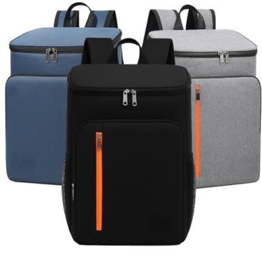 Imagem de Mochila Térmica Grande 20L Cooler Portátil Resistente Impermeável Piqueniques Viagens Esportes Ar Livre(Cores Aleatoria)