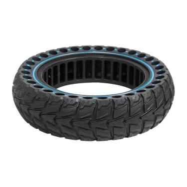 Imagem de IEUDNS Rodas de borracha para patinetes elétricos, fáceis de instalar, com estrutura alveolar, ideais para uso fora de estrada. Pneus de reposição para, Azul