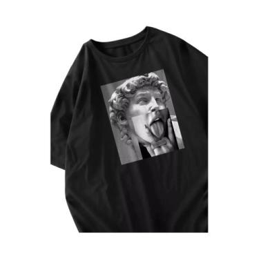 Imagem de Camisetas Femininas Oversize Com Estampa De Cachorro Verão O-Colete Ma