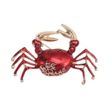 Imagem de Broche De Caranguejo Com Strass Unissex Para Mulheres, Joia De Animal 