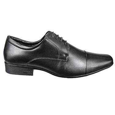 Imagem de Sapato Social Jota Pe Preto Com Cadarço Bico Fino - 13109 Tamanho:43;Genero:Masculino;Cor:Preto