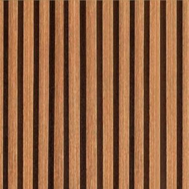 Imagem de Papel de parede autoadesivo listrado marrom adequado para sala de estar e quarto(15 Metros)