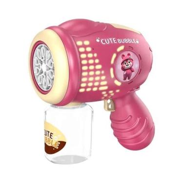 Imagem de Pistola De Bolhas Elétrica Para Crianças Com 10 Furos, Jogo De Festa A