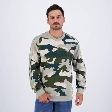 Imagem de Moletom Adidas Camo Verde Militar-Masculino