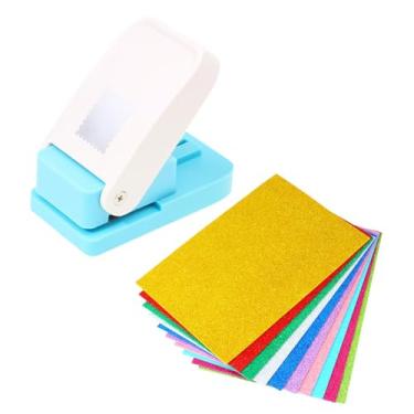Imagem de Colaxi Perfurador de Papel para Crianças e Adultos com 10 Unidades de Papel Esponja com Glitter para Artesanato, Confecção de Cartões, Convites de Casamento