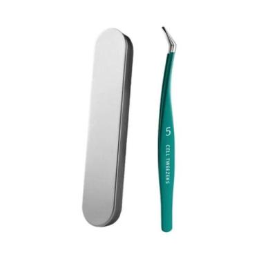 Imagem de Pinças Para Extensão De Cílios Volume, Retas E Curvas, Com Caixa - NON