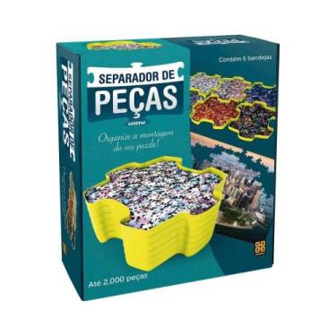 Imagem de Separador de Pecas Amarelo para Quebra-Cabeca Puzzle Grow 02530