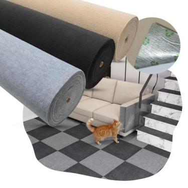 Imagem de Arranhador e Protetor de Sofá Adesivo para Gatos 100x100cm Carpete Vár