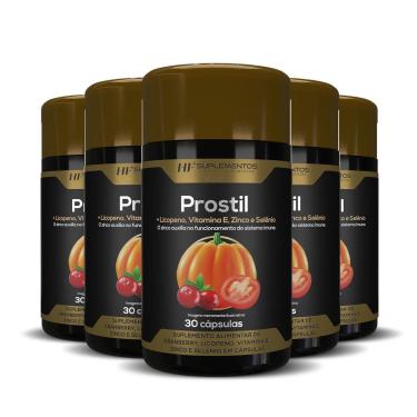Imagem de 5x PROSTIL OLEO SEMENTE DE ABOBORA 30CAPS HF SUPLEMENTOS-Unissex