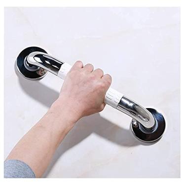 Imagem de Corrimões, suporte de alças, corrimão, barra de apoio para banheiro, banheiras, corrimão de metal, tubo externo de nylon, toalheiro para mulheres idosas/branco/38 cm