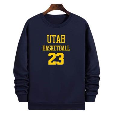 Imagem de Blusa Moletom Gola Basquete Utah Basketball número 23 - Loja Click Cam