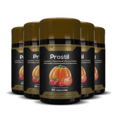 Imagem de 5x PROSTIL OLEO SEMENTE DE ABOBORA 30CAPS HF SUPLEMENTOS-Unissex