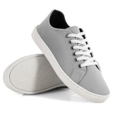 Imagem de Tênis Masculino Sapatenis Casual Confortável Esporte Fino Cinza - Vkst