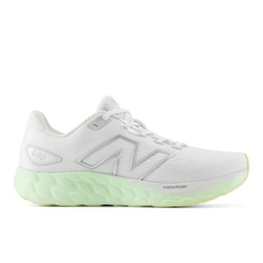 Imagem de New Balance Tênis de corrida feminino Fresh Foam 680 V8, Branco/reflexo/água melão, 35
