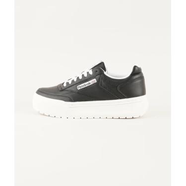 Imagem de Reebok Tênis unissex Club C Megacourt, Giz preto e branco, 8.5 Women/7 Men