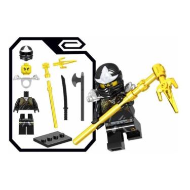 Imagem de Boneco Blocos De Montar Cole Ninja Go Earth Ninjago