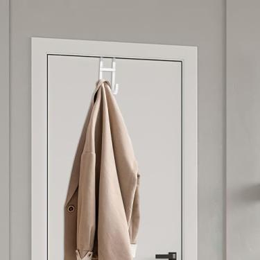 Imagem de 2 ganchos de metal antiderrapante com revestimento de PVC macio para sala de estar, banheiro, chuveiro, quarto, armário