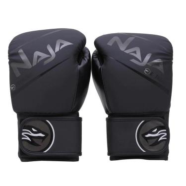 Imagem de Luva Naja Extreme Boxe e Muay Thai Luva - Preto/Cinza-Unissex