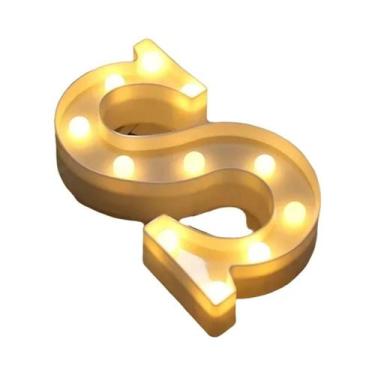 Imagem de Luz Noturna LED Luminosa Em Forma De Letra 16/22CM DIY Alfabeto Número