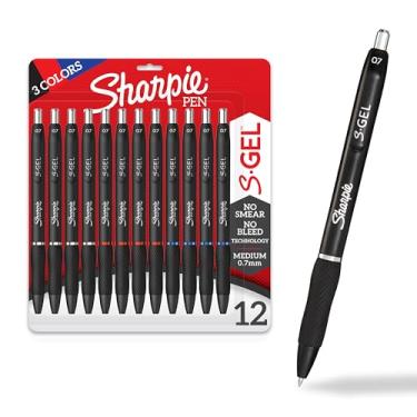 Imagem de Sharpie S-Gel, canetas de gel, canetas de escrita, canetas de desenho, canetas de colorir, canetas de gel para diário, canetas de ponta média (0,7 mm), cores sortidas, 12 unidades