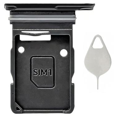 Imagem de Ubrokeifixit Suporte para bandeja de cartão SIM único Galaxy S25 Edge S937U1 substituição para Samsung Galaxy S25 Edge SM-S937U S937B S937U1, com pino de ejeção (S937U-Jet Preto)