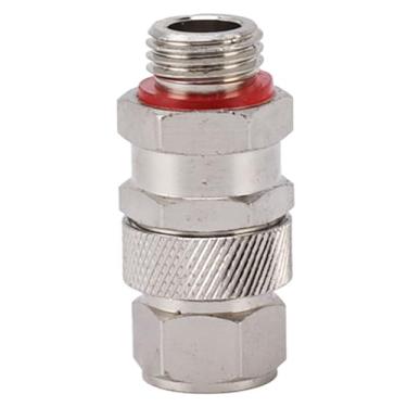 Imagem de Conector de mangueira de lavadora de pressão Cobre Rotação de 360 ​​graus Anti enrolamento Adaptador de conexão de tubo de alta pressão para sistemas de irrigação de jardim