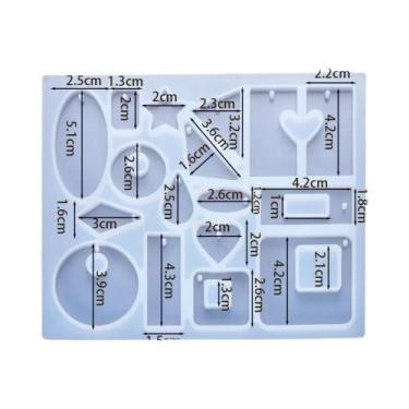 Imagem de Molde De Silicone Em Forma De Coração, Folha E Lua Para Resina Epóxi, 