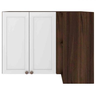 Imagem de Armário Aéreo Para Canto 2 Portas 2 Nichos Poliman Móveis