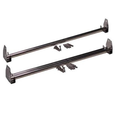 Imagem de Kit 2 Suporte Barra Inox 201 10mm Cabideiro Churrasco 70cm - LAURINDOS