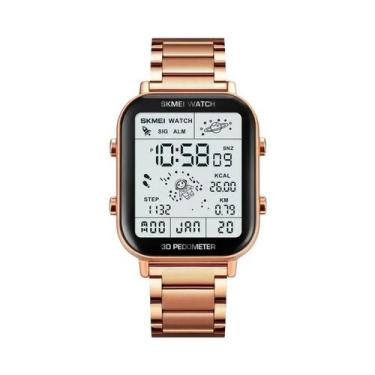 Imagem de Relógio Digital Esportivo Masculino SKMEI Com Luz De Fundo, Pedômetro,