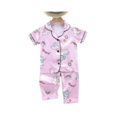 Imagem de Conjunto De Pijamas De Unicórnio Para Meninas E Meninos, Vestido De Se