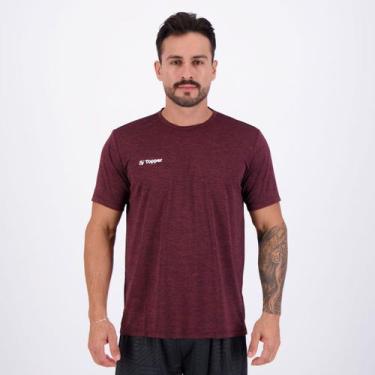 Imagem de Camiseta Topper Treino Classic Mescla Bordô, P