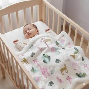 Imagem de Manta Sherpa Dupla Face Para Bebê Menina - Remi Enxovais, safare jacar