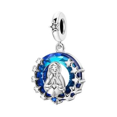 Imagem de Pingentes De Prata 925 Olho Do Diabo E Cruz De Anjo Para Mulheres, Par