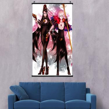Imagem de Pôster de arte de parede Bayonetta Anime em tela 40x60cm