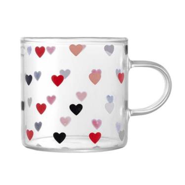 Imagem de Caneca de Vidro Borossilicato Resistente ao Calor Love 120ml - Wolff