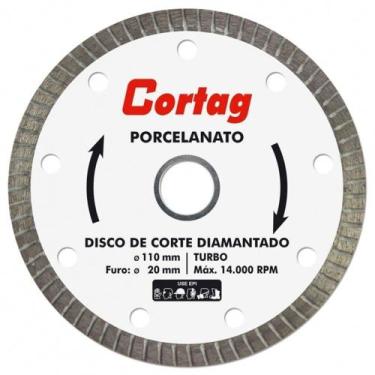 Imagem de Disco Cortag Diamantado Turbo Para Porcelanato 110x20mm