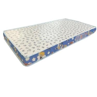 Imagem de Colchão Baby Physical Berço (70x130x10cm) - Ortobom Cor Azul, Infantil