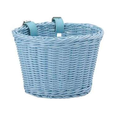 Imagem de Cesta De Bicicleta Infantil De Vime Para Frente, Cesto De Bicicleta De