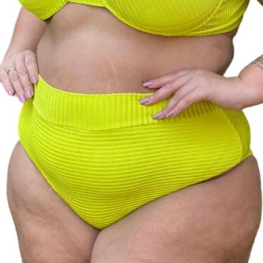 Imagem de Calcinha Avulsa Plus Size Hot Pants Canelado - Califórnia Brasil, Verd