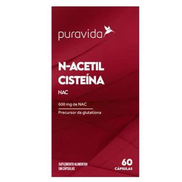 Imagem de N-acetil Cisteina - 60 Cápsulas - Puravida-Masculino