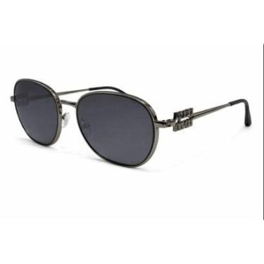 Imagem de Óculos de Sol Feminino Luxo Armação Metal Detalhe Miumiu-Unissex