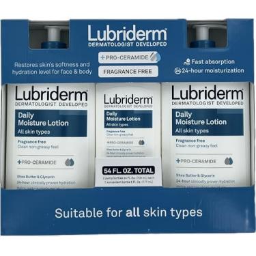 Imagem de Lubriderm Loção hidratante diária sem fragrância pacote com 3